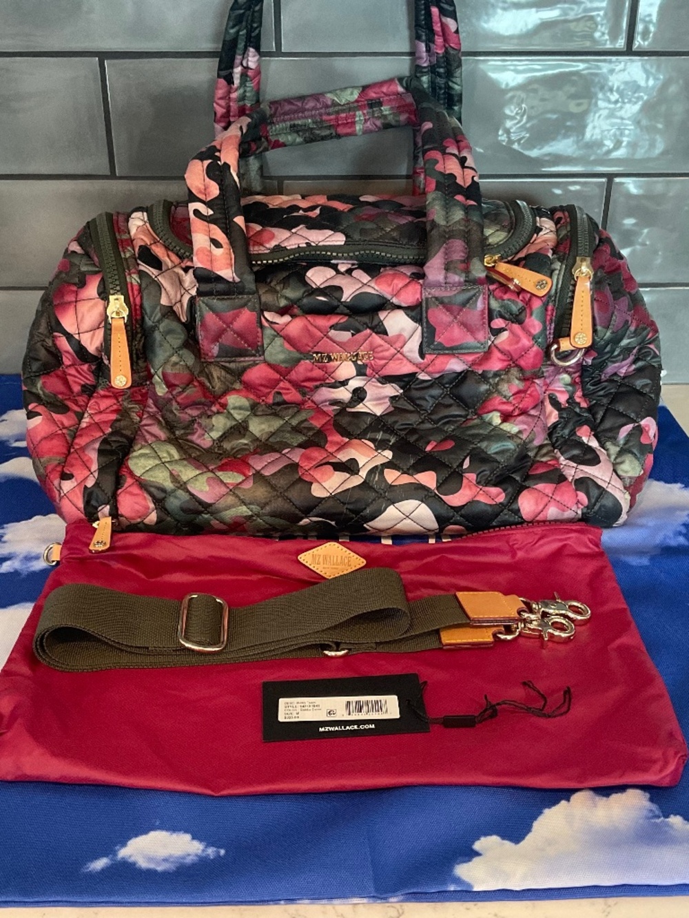 MZ Wallace Dahlia Camo Metro Team Duffel